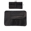 Roll up Leather Bag Make up Brush Organizer