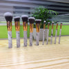 Factory direct sale marble pattern makeup brush 10 big small makeup brush beauty makeup tool make-up brush bag