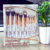 Factory direct sale marble pattern makeup brush 10 big small makeup brush beauty makeup tool make-up brush bag