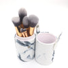 Factory direct sale marble pattern makeup brush 10 big small makeup brush beauty makeup tool make-up brush bag