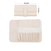 Roll up Leather Bag Make up Brush Organizer