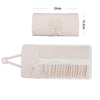 Roll up Leather Bag Make up Brush Organizer